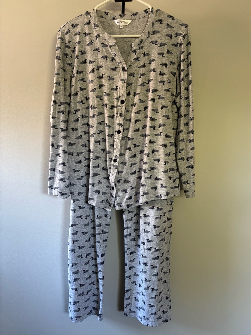 Northern Reflections Duck-Print Pajama Set